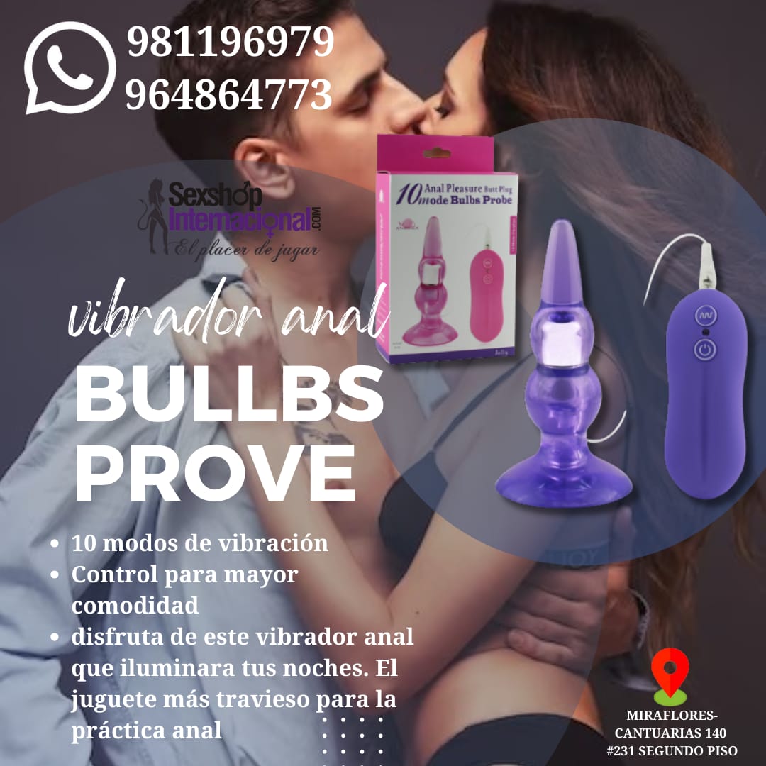 VIBRADOR DILATADOR ANAL-A CONTROL REMOTO-SEXSHOP LIMA 981196979 